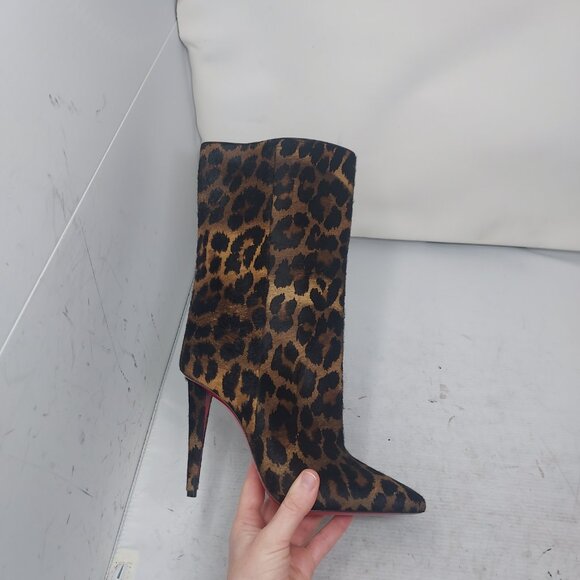 Christian Louboutin Astrilarge Leopard Hair Heel Boot - Picture 3 of 11